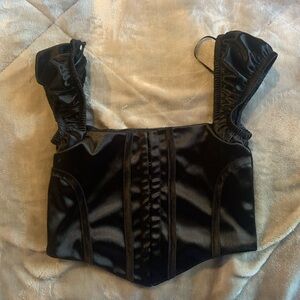 Black corset top